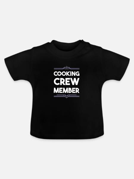 Cooking Crew - Baby Bio-T-Shirt mit Rundhals - Schwarz