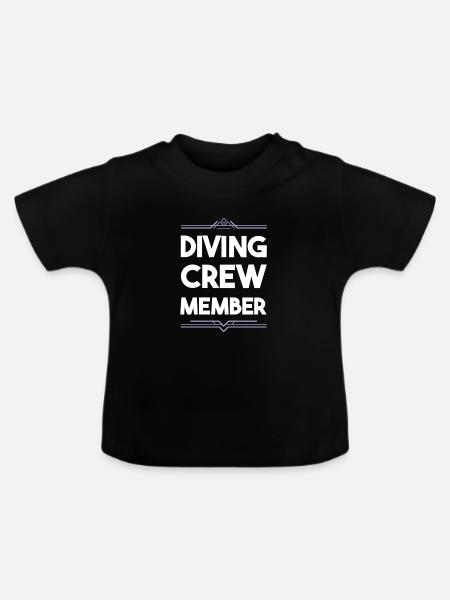 Diving Crew - Baby Bio-T-Shirt mit Rundhals - Schwarz