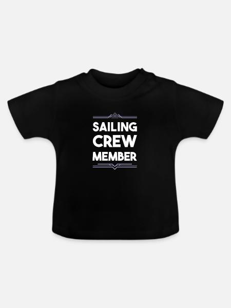 Sailing Crew - Baby Bio-T-Shirt mit Rundhals - Schwarz