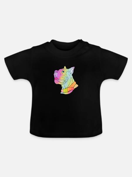 Cane Corso - Baby Bio-T-Shirt mit Rundhals - Schwarz