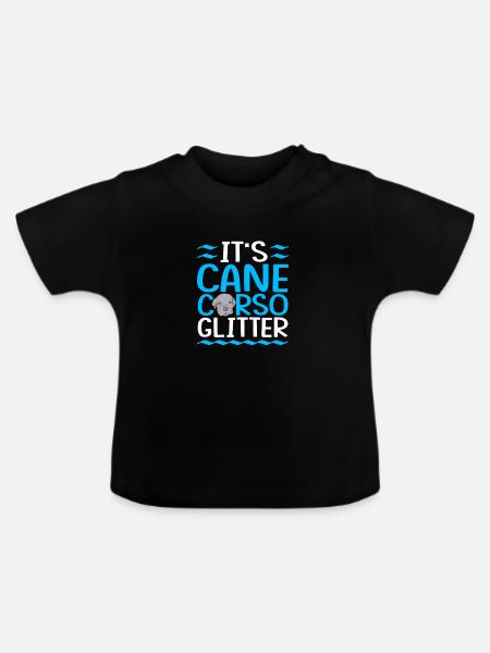 Cane Corso - Baby Bio-T-Shirt mit Rundhals - Schwarz