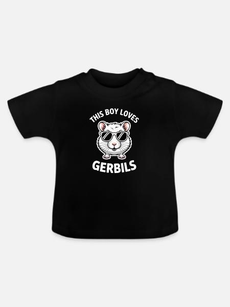 Mongolische Rennratte Sprüche Rennmaus Geschenk - Baby Bio-T-Shirt mit Rundhals - Schwarz