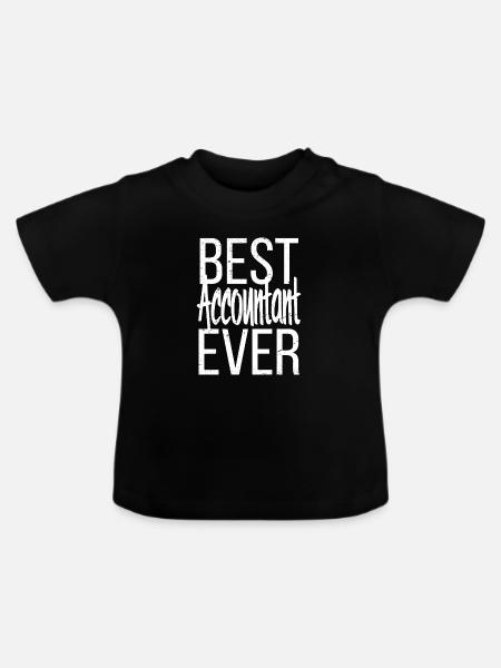 best accountant ever - Baby Bio-T-Shirt mit Rundhals - Schwarz