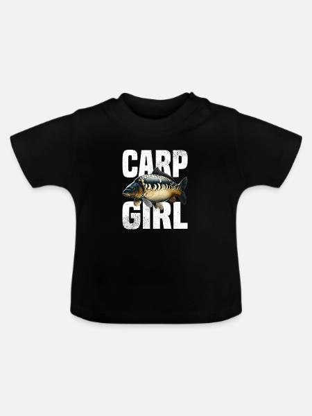 Carp Girl - Baby Bio-T-Shirt mit Rundhals - Schwarz