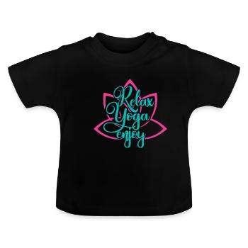 Relax Yoga Profitez - Relax Yoga Profitez - T-shirt bio col rond Bébé - noir - Devant