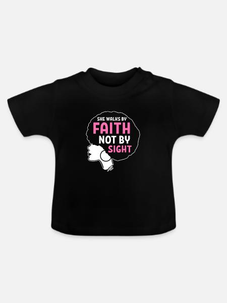 Afro Latina - Baby Bio-T-Shirt mit Rundhals - Schwarz