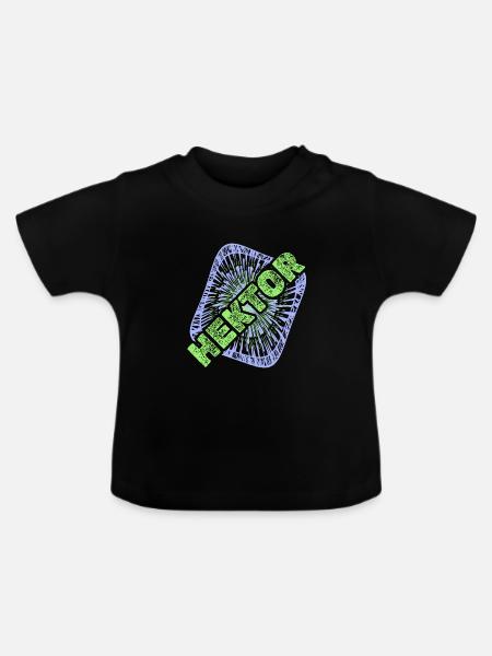Hektor als Hektor - Baby Bio-T-Shirt mit Rundhals - Schwarz