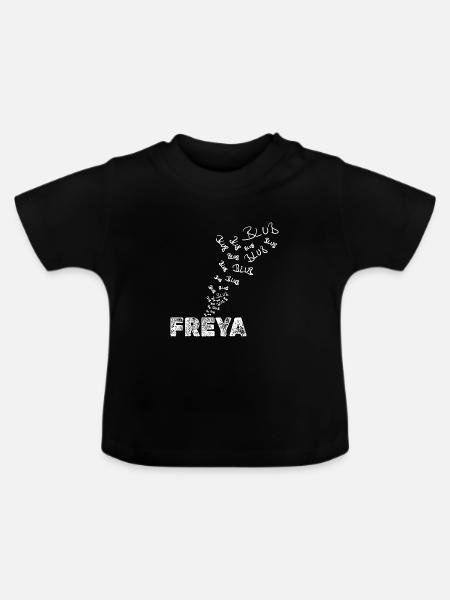 Anglerin Freya - Baby Bio-T-Shirt mit Rundhals - Schwarz