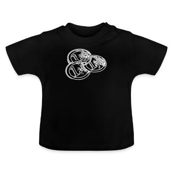 Euro - Baby Bio-T-Shirt mit Rundhals - Schwarz - Vorne