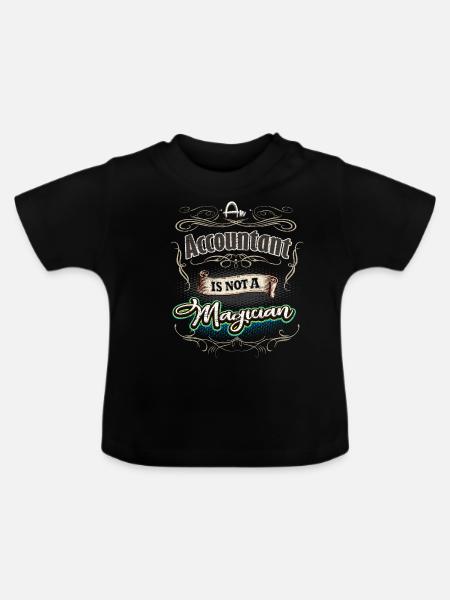 Buchhalter - Baby Bio-T-Shirt mit Rundhals - Schwarz
