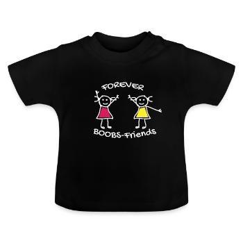 Lustiger Denglisch Spruch Denglisch Sprüche - Baby Bio-T-Shirt mit Rundhals - Schwarz - Vorne