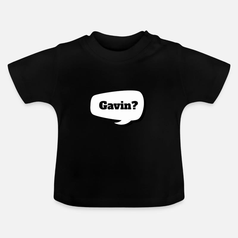 Gavin? - T-shirt bio col rond Bébé - noir