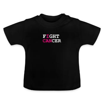 Lutte contre le cancer Cancer Cancer Hospital - T-shirt bio col rond Bébé - noir - Devant