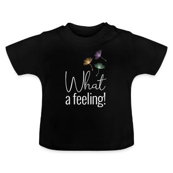Quel sentiment négatif - T-shirt bio col rond Bébé - noir - Devant
