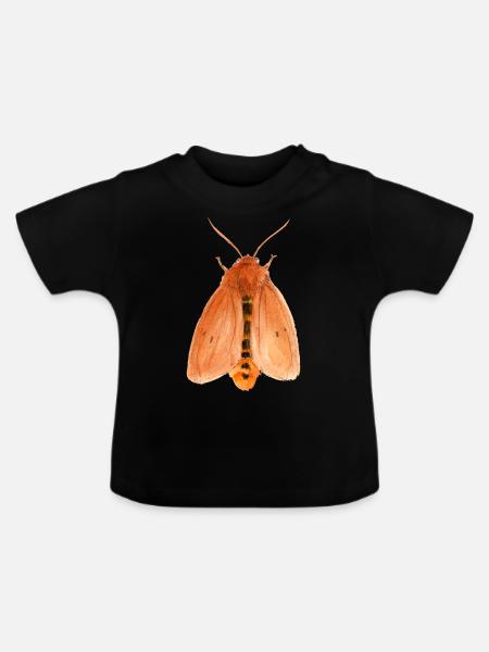 zimtbär - Baby Bio-T-Shirt mit Rundhals - Schwarz