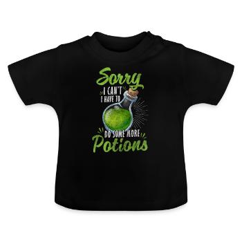 Chemistry Nature Magic Science - Baby Organic T-Shirt with Round Neck - black - Front