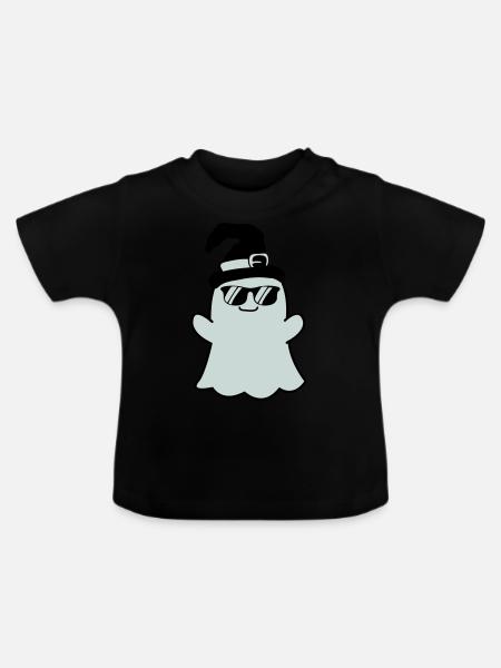 ghost cool - Baby Bio-T-Shirt mit Rundhals - Schwarz