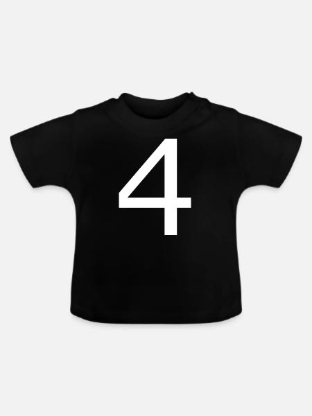 4 - Baby Bio-T-Shirt mit Rundhals - Schwarz