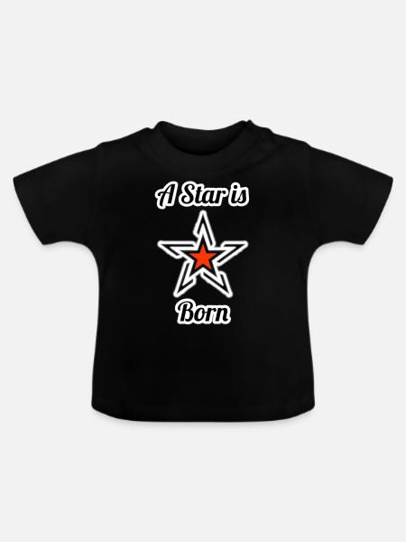 Rock Star - Baby Bio-T-Shirt mit Rundhals - Schwarz