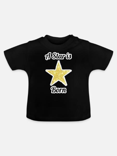 Rock Star - Baby Bio-T-Shirt mit Rundhals - Schwarz