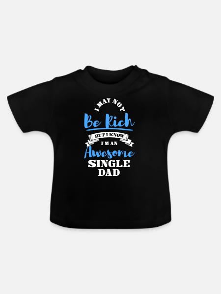 Elternteil Stolz - Baby Bio-T-Shirt mit Rundhals - Schwarz