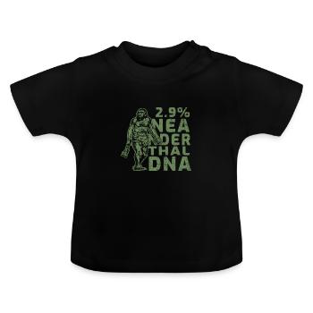 Neanderthal - Baby Organic T-Shirt with Round Neck - black - Front