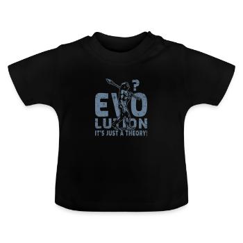 Neanderthal - Baby Organic T-Shirt with Round Neck - black - Front