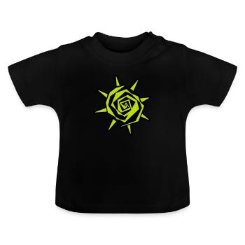 sun - Baby Bio-T-Shirt mit Rundhals - Schwarz - Vorne
