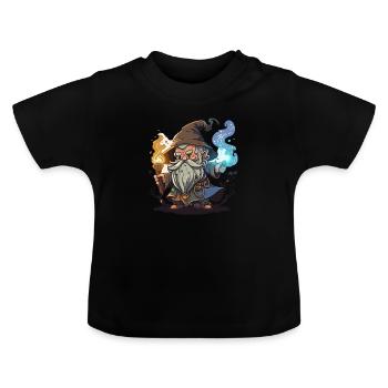 Magie mystique - T-shirt bio col rond Bébé - noir - Devant