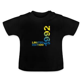 1992 Limited Edition Birthday Gift Wife Husband - Baby Organic T-Shirt with Round Neck - black - Front