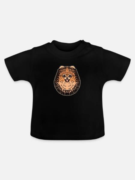 Stammes-Spitz - Baby Bio-T-Shirt mit Rundhals - Schwarz