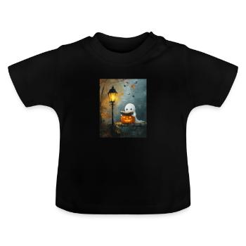 Halloween Gift Women Spirit Men Kids Decoration - Baby Organic T-Shirt with Round Neck - black - Front