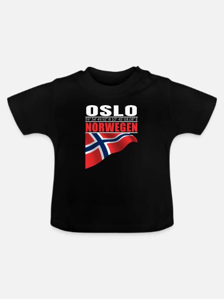 Oslo - Baby Bio-T-Shirt mit Rundhals - Schwarz