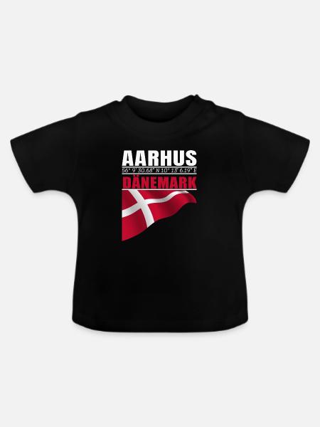 Aarhus - Baby Bio-T-Shirt mit Rundhals - Schwarz