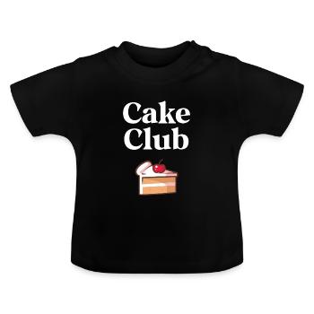 Cake Club - Baby Bio-T-Shirt mit Rundhals - Schwarz - Vorne