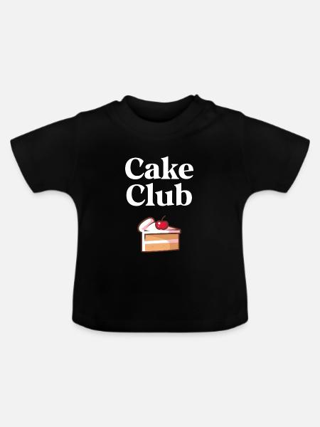 Cake Club - Baby Bio-T-Shirt mit Rundhals - Schwarz