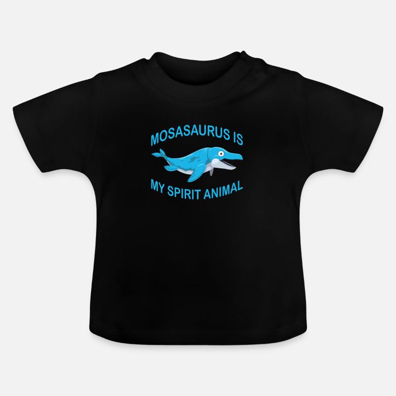 Biologiste marin Mosasaurus Time Dinosaur - T-shirt bio col rond Bébé - noir