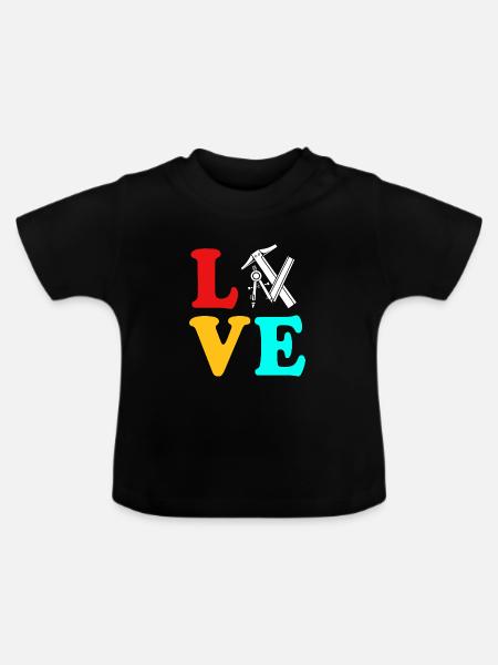Architekt Architektur - Baby Bio-T-Shirt mit Rundhals - Schwarz