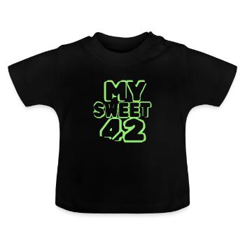 Doux 42 - T-shirt bio col rond Bébé - noir - Devant