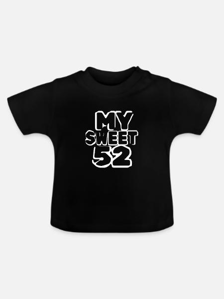 52 - Baby Bio-T-Shirt mit Rundhals - Schwarz