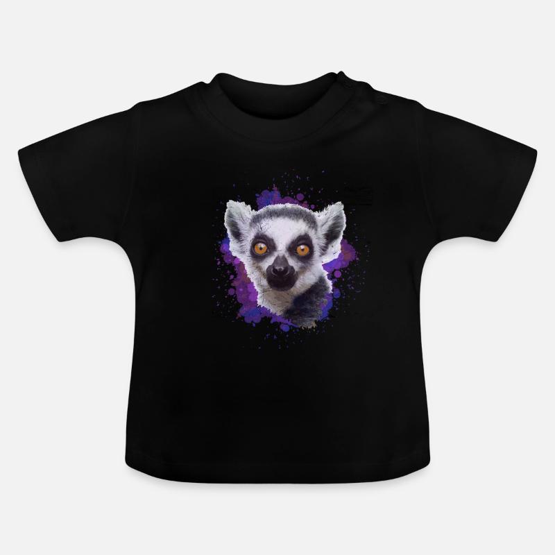 maki - T-shirt bio col rond Bébé - noir