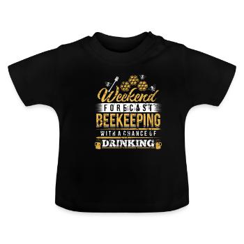 Imker - Imkerei - Imkern - Baby Bio-T-Shirt mit Rundhals - Schwarz - Vorne