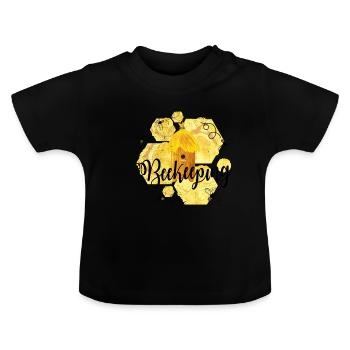 Imker - Imkerei - Imkern - Baby Bio-T-Shirt mit Rundhals - Schwarz - Vorne
