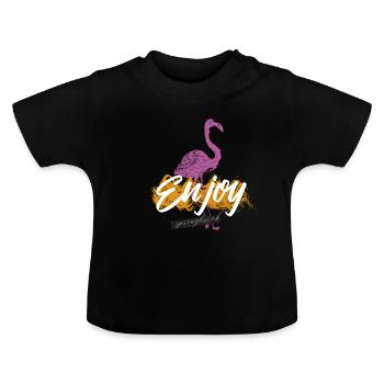 Spring Break - T-shirt bio col rond Bébé - noir - Devant