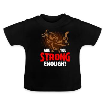 Rugby Rugby - Baby Bio-T-Shirt mit Rundhals - Schwarz - Vorne