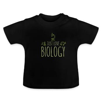 Biologie - Baby Bio-T-Shirt mit Rundhals - Schwarz - Vorne