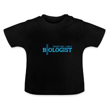Biologie - Baby Bio-T-Shirt mit Rundhals - Schwarz - Vorne