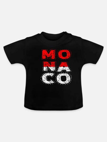 monaco - Baby Bio-T-Shirt mit Rundhals - Schwarz