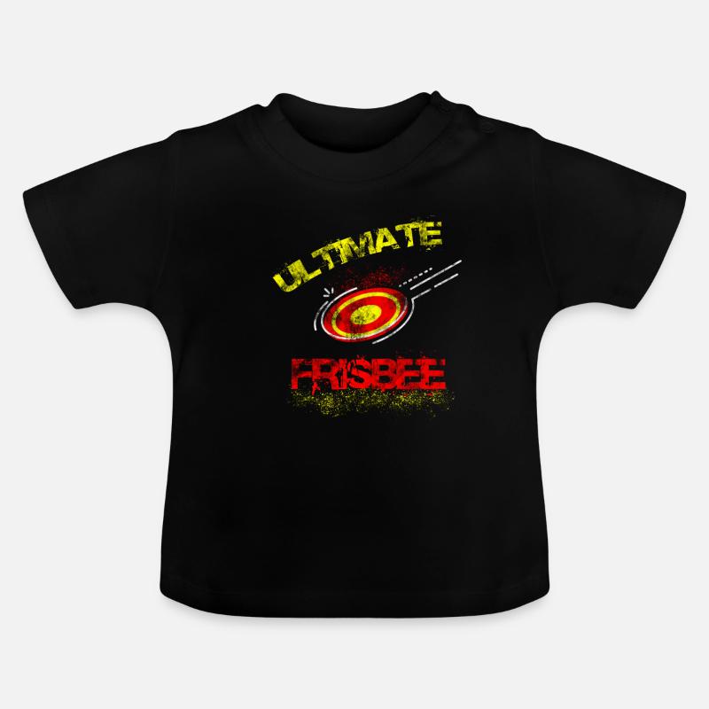 Frisbee - Baby Bio-T-Shirt mit Rundhals - Schwarz