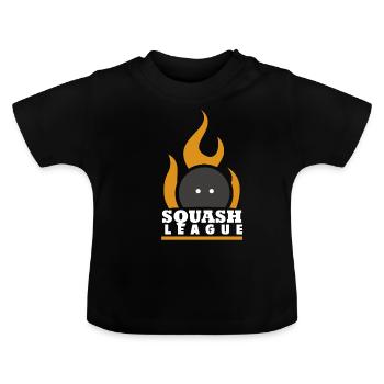 SQUASH - Baby Organic T-Shirt with Round Neck - black - Front